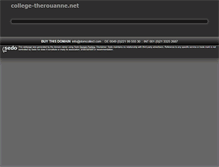 Tablet Screenshot of college-therouanne.net